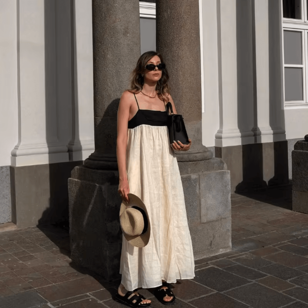 Maxi Dress with Sling Cutout