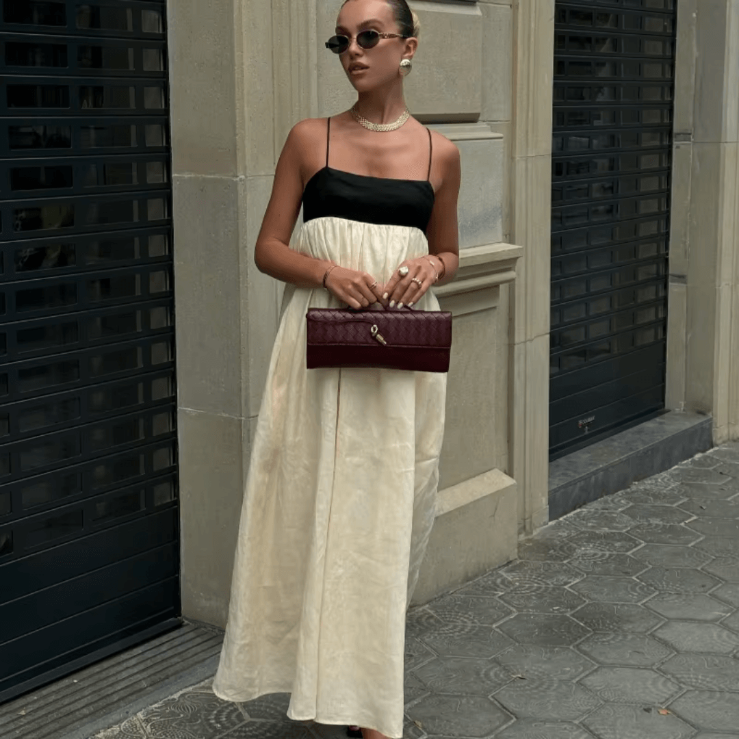 Maxi Dress with Sling Cutout
