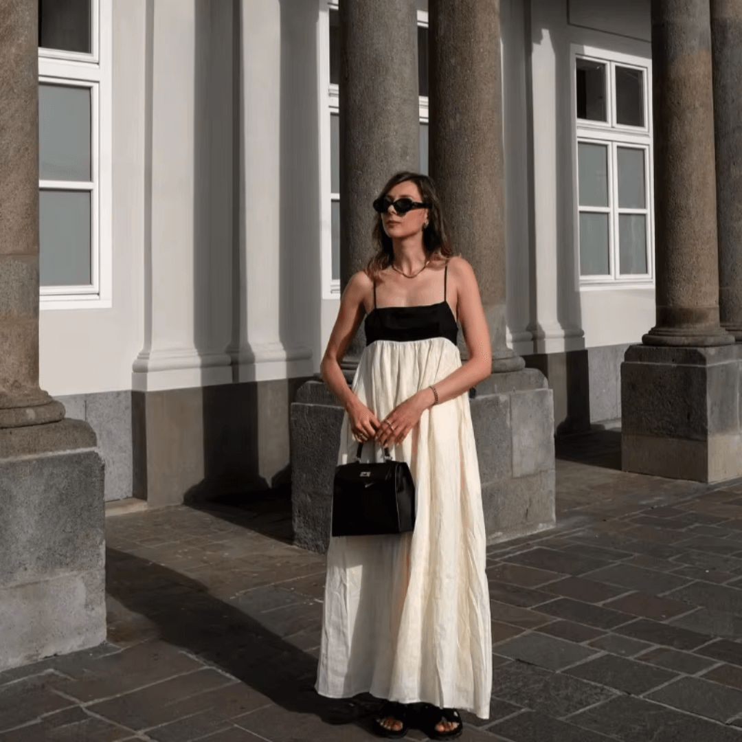 Maxi Dress with Sling Cutout