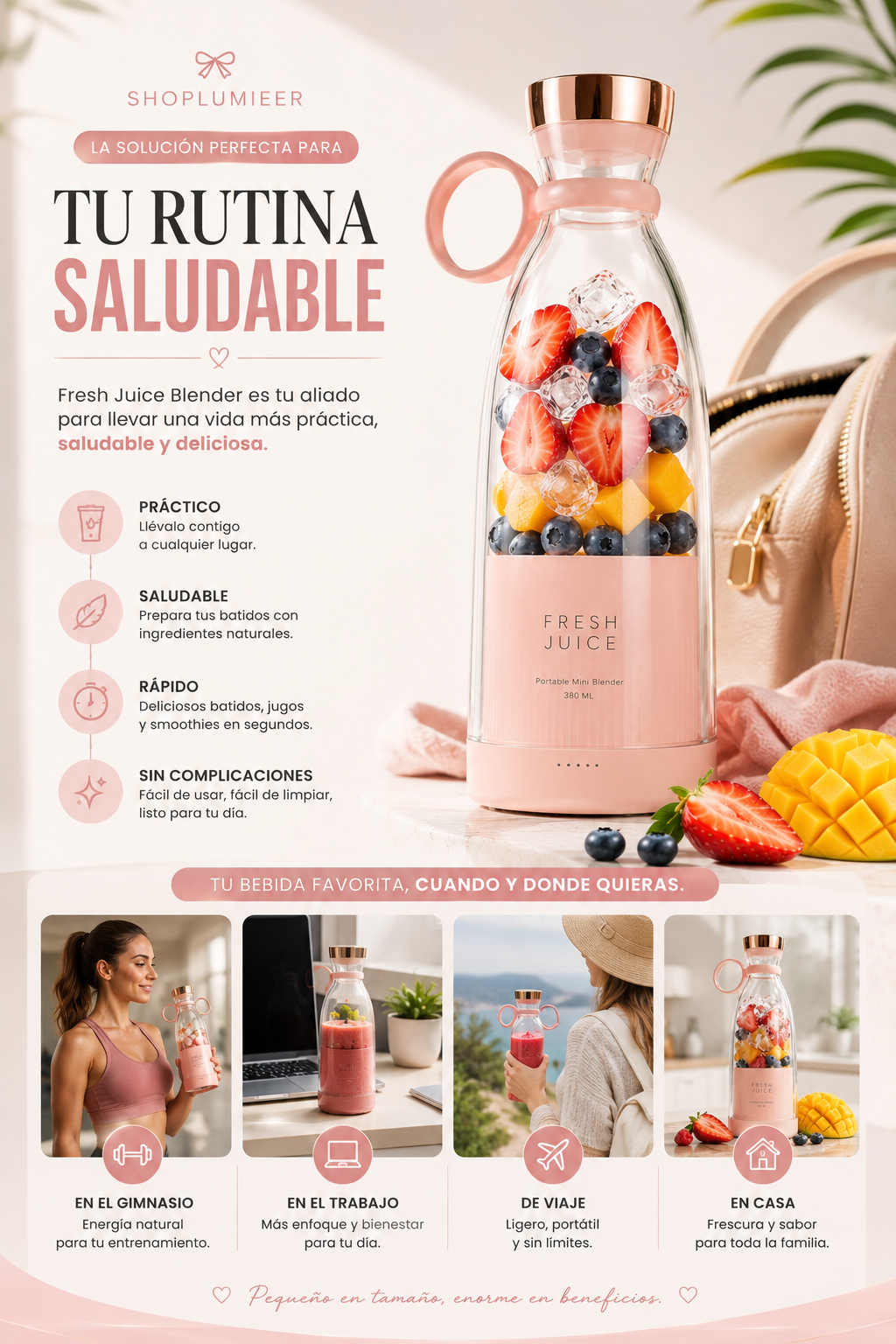 Fresh Juice Lumieer™ - Licuadora Portátil