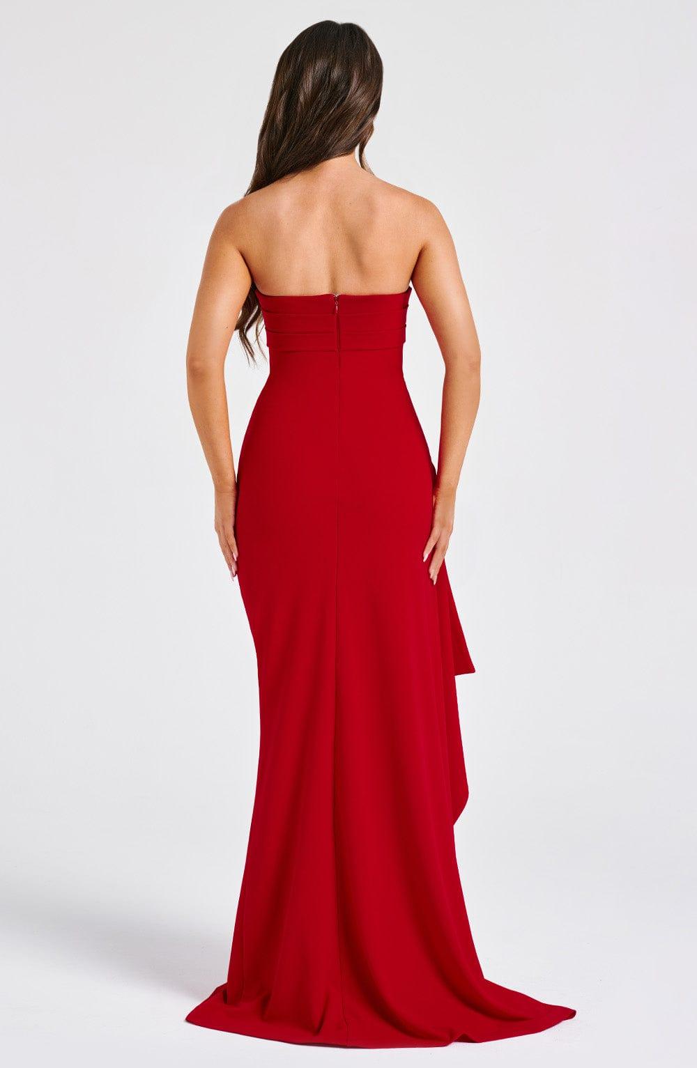 Zafira Maxi Dress - Red