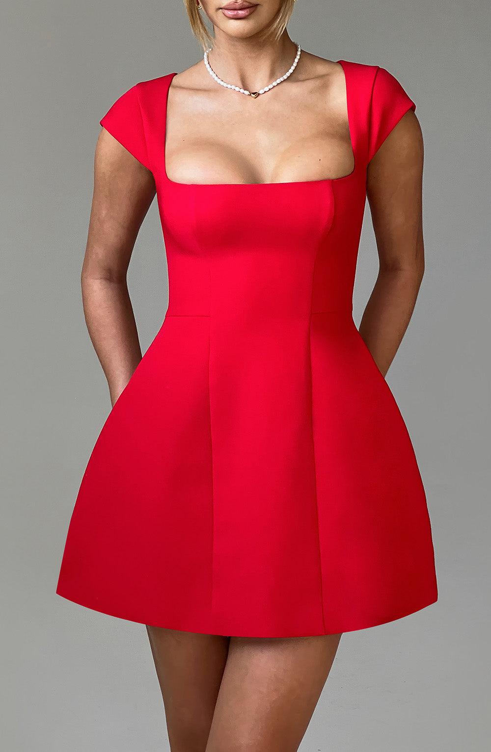 Lena Mini Dress - Red