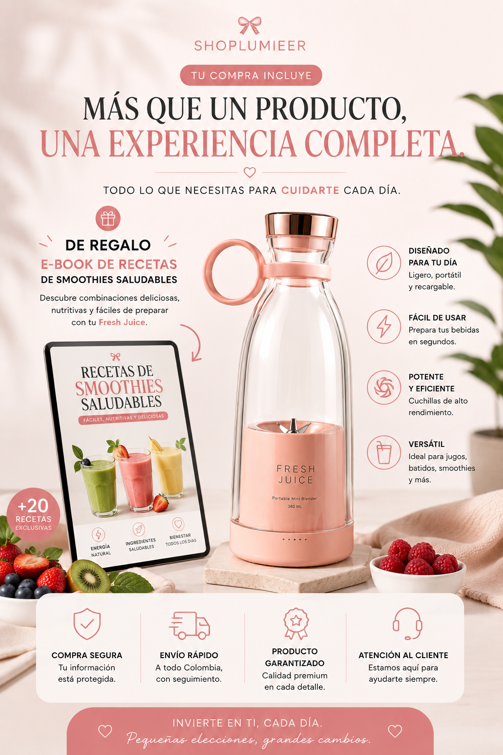 Fresh Juice Lumieer™ - Licuadora Portátil