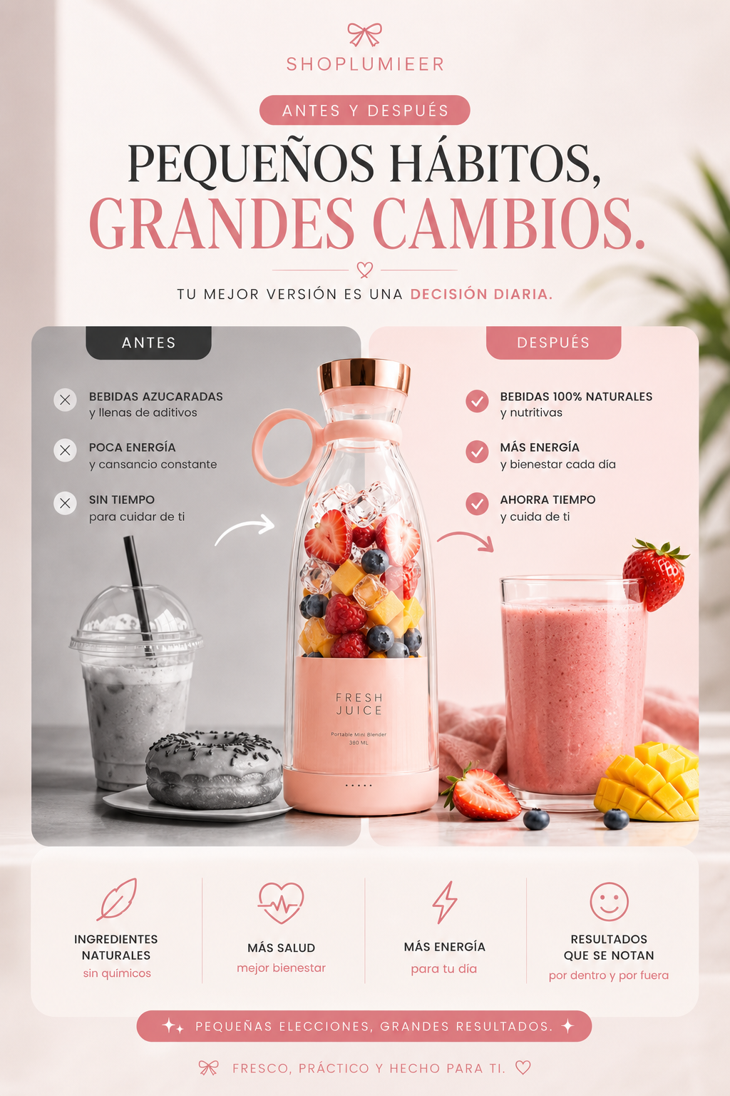 Fresh Juice Lumieer™ - Licuadora Portátil
